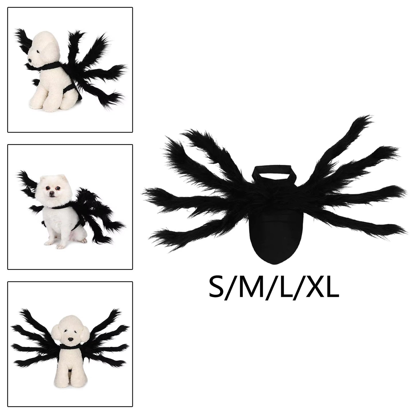 Simulation Spider Pets Outfits Decoration Spider Wing Pets Accessories Pet Costume for Halloween Festival Party Holiday Dog