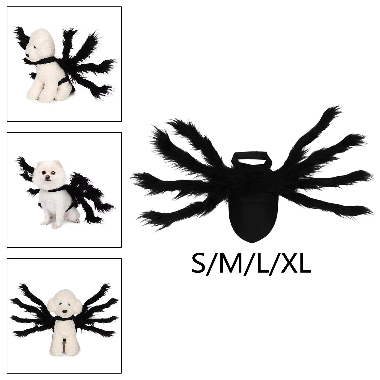 Simulation Spider Pets Outfits Decoration Spider Wing Pets Accessories Pet Costume for Halloween Festival Party Holiday Dog